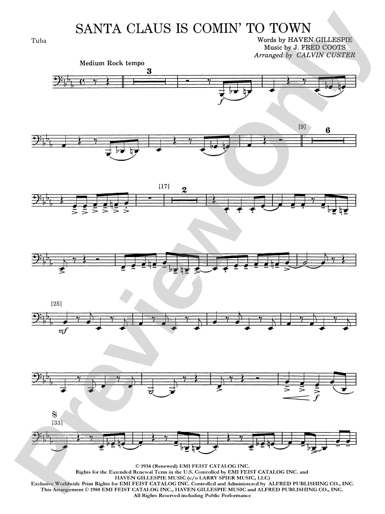 Santa Claus Is Comin' to Town: Tuba