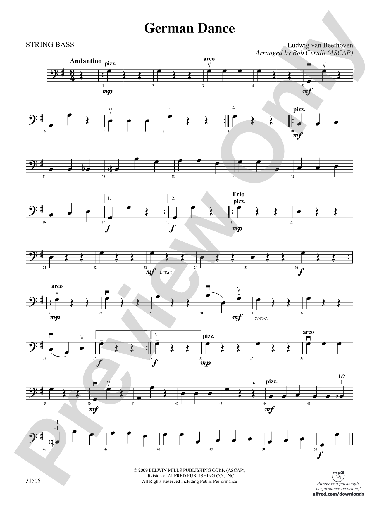 German Dance: String Bass