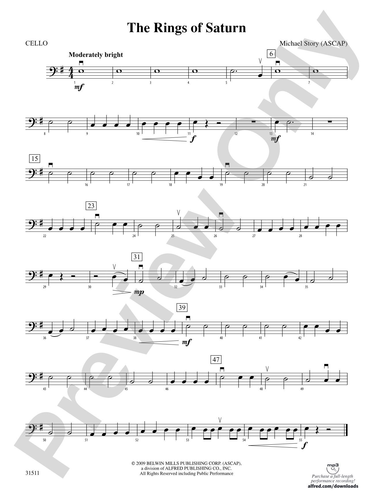 The Rings of Saturn: Cello