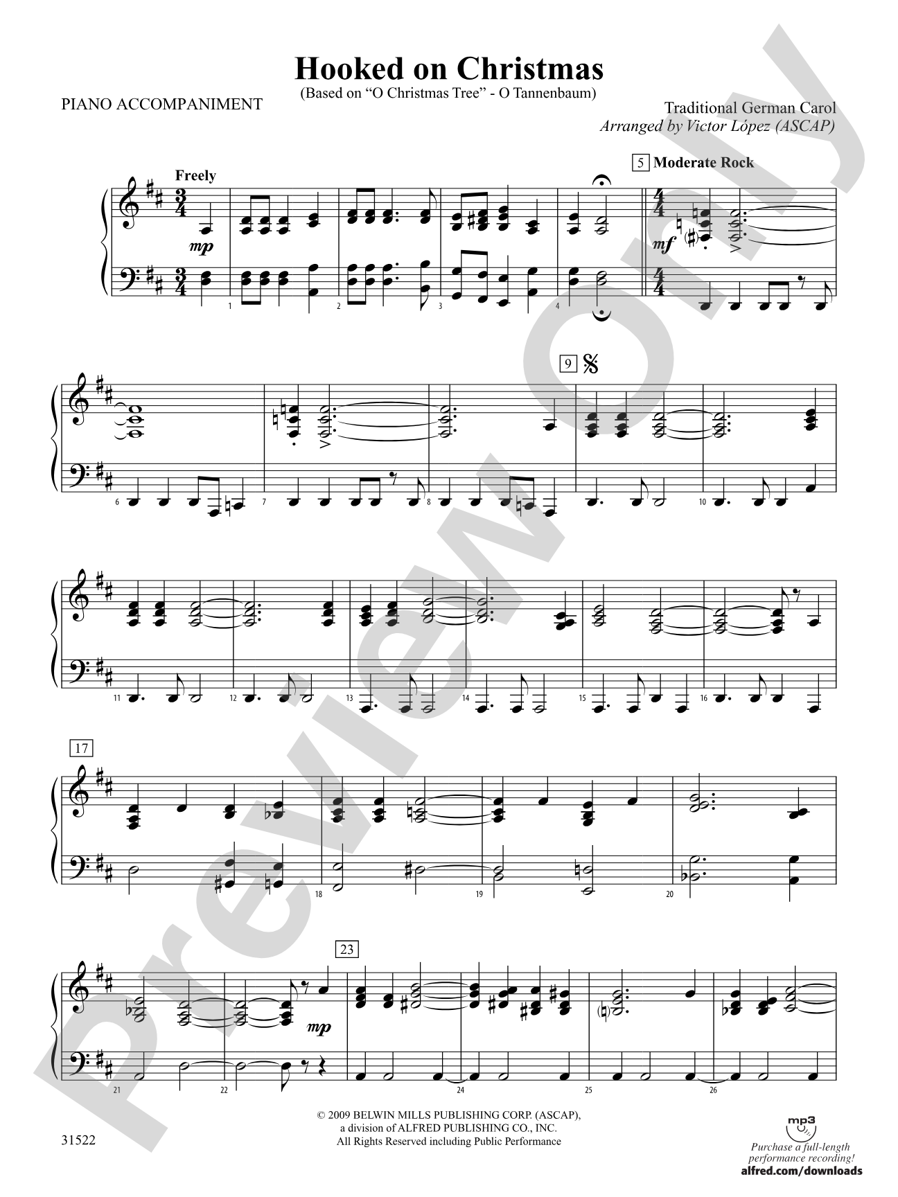 Hooked on Christmas: Piano Accompaniment