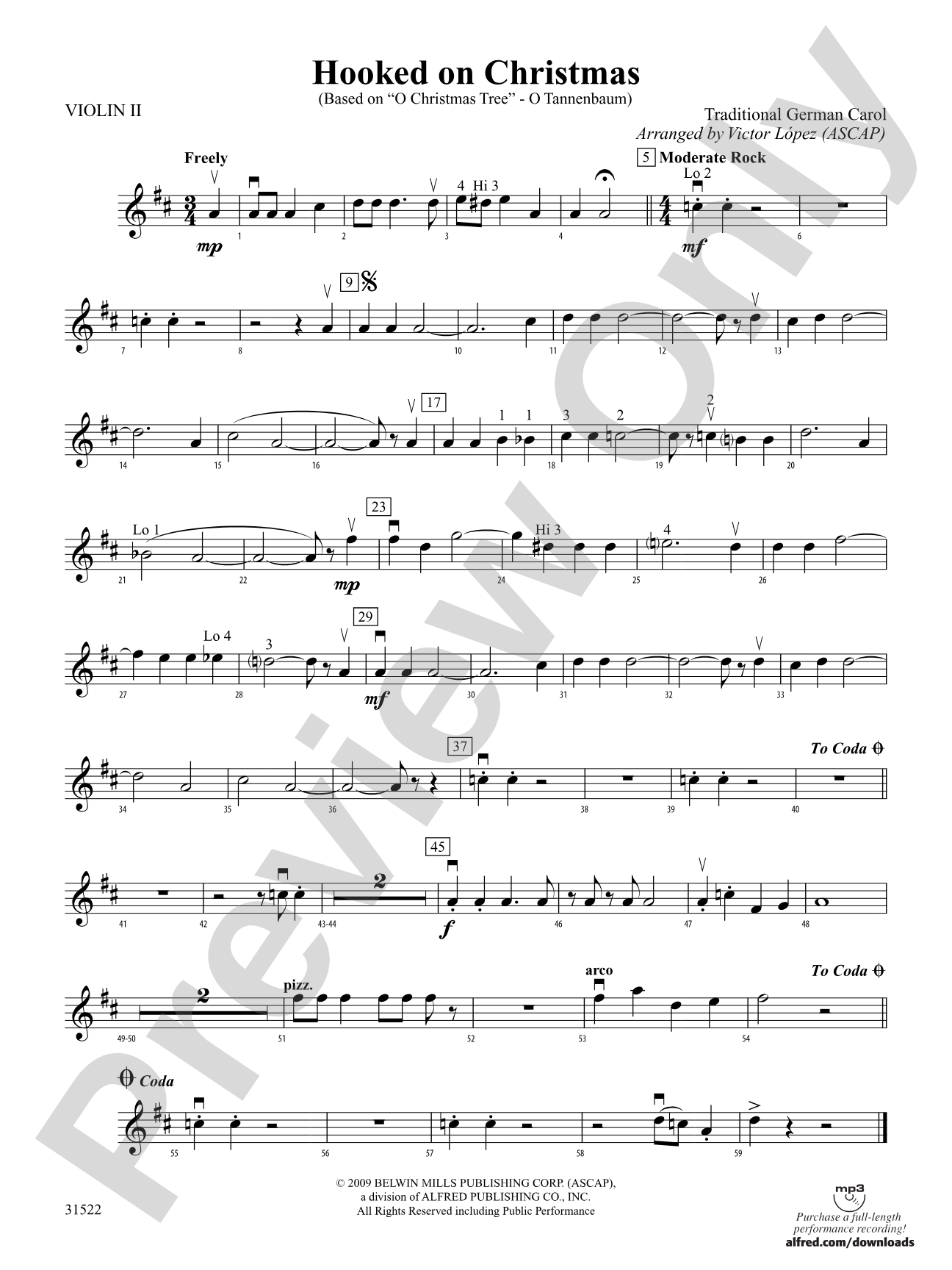 Hooked on Christmas: 2nd Violin