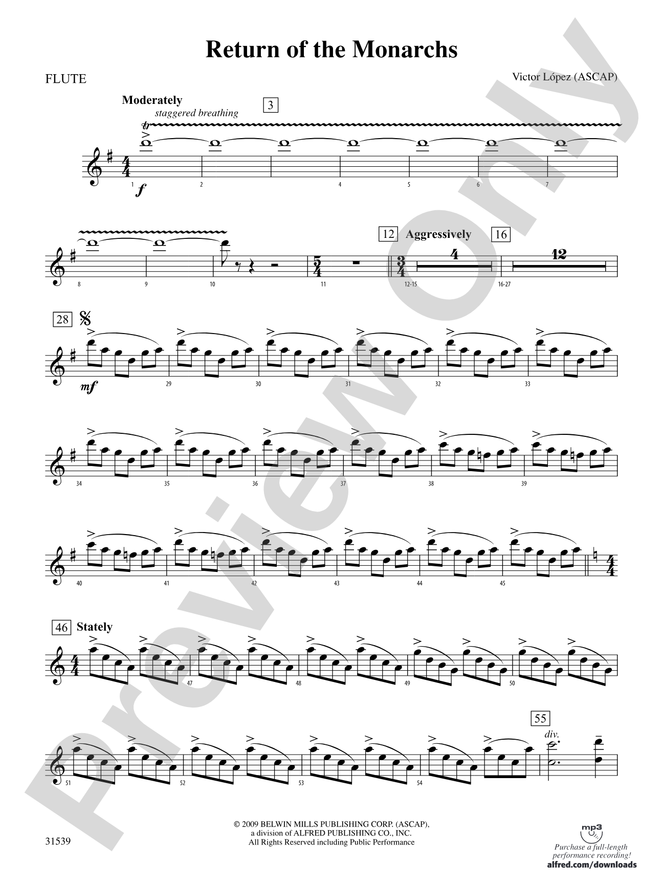 Return of the Monarchs: Flute