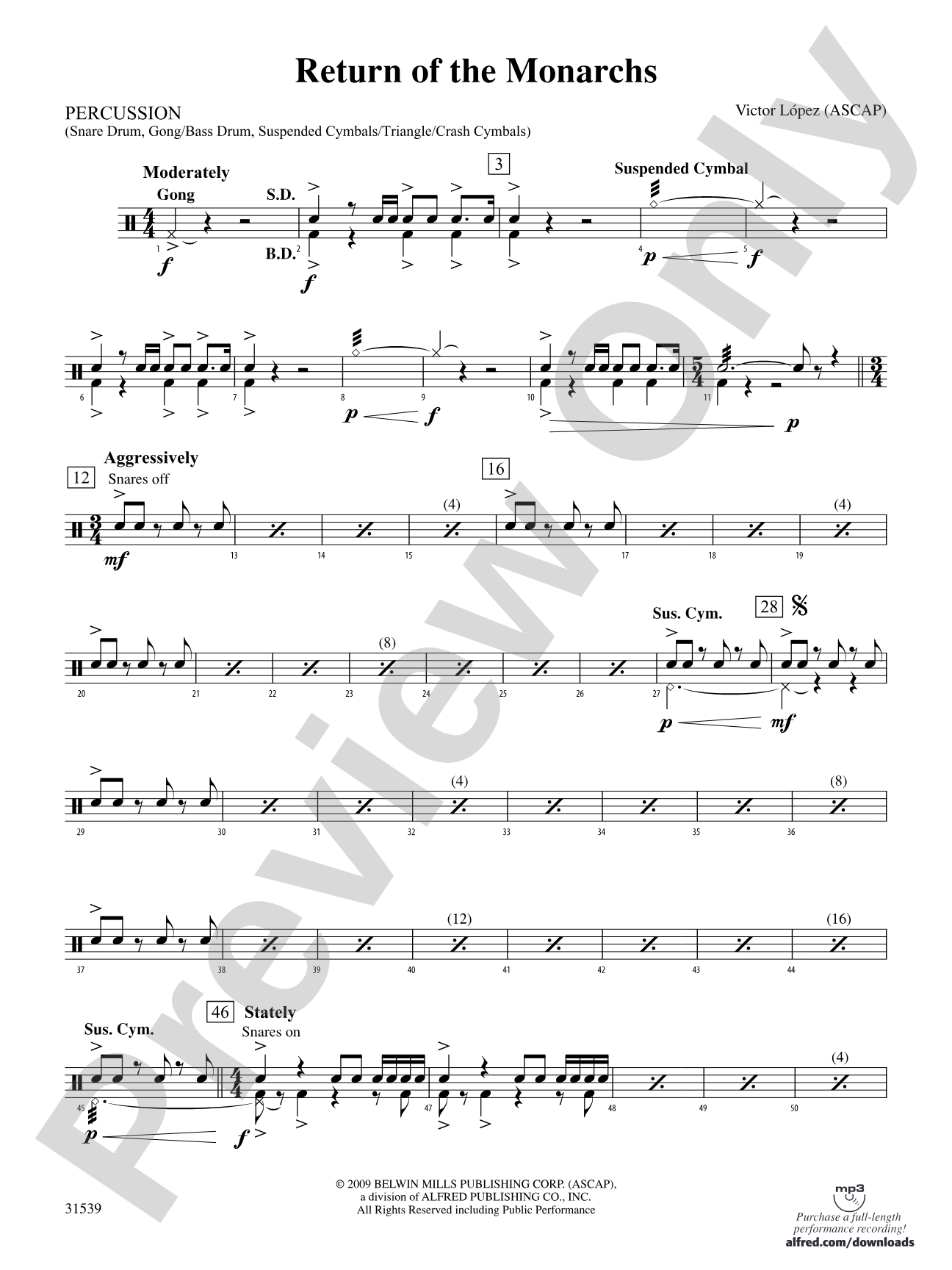 Return of the Monarchs: 1st Percussion