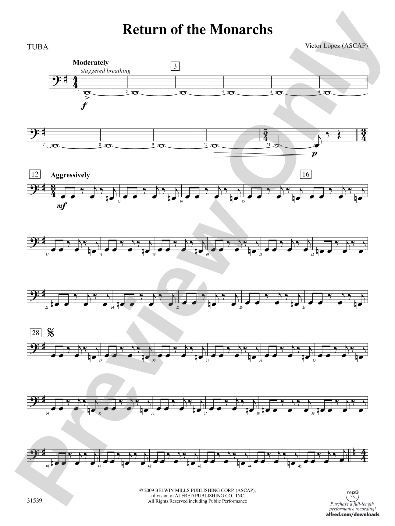 Return of the Monarchs: Tuba