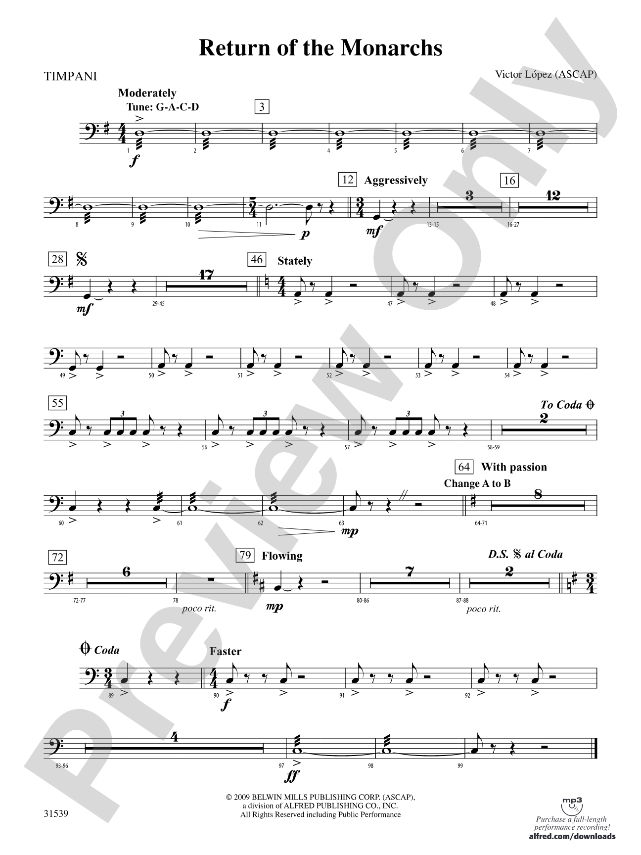 Return of the Monarchs: Timpani