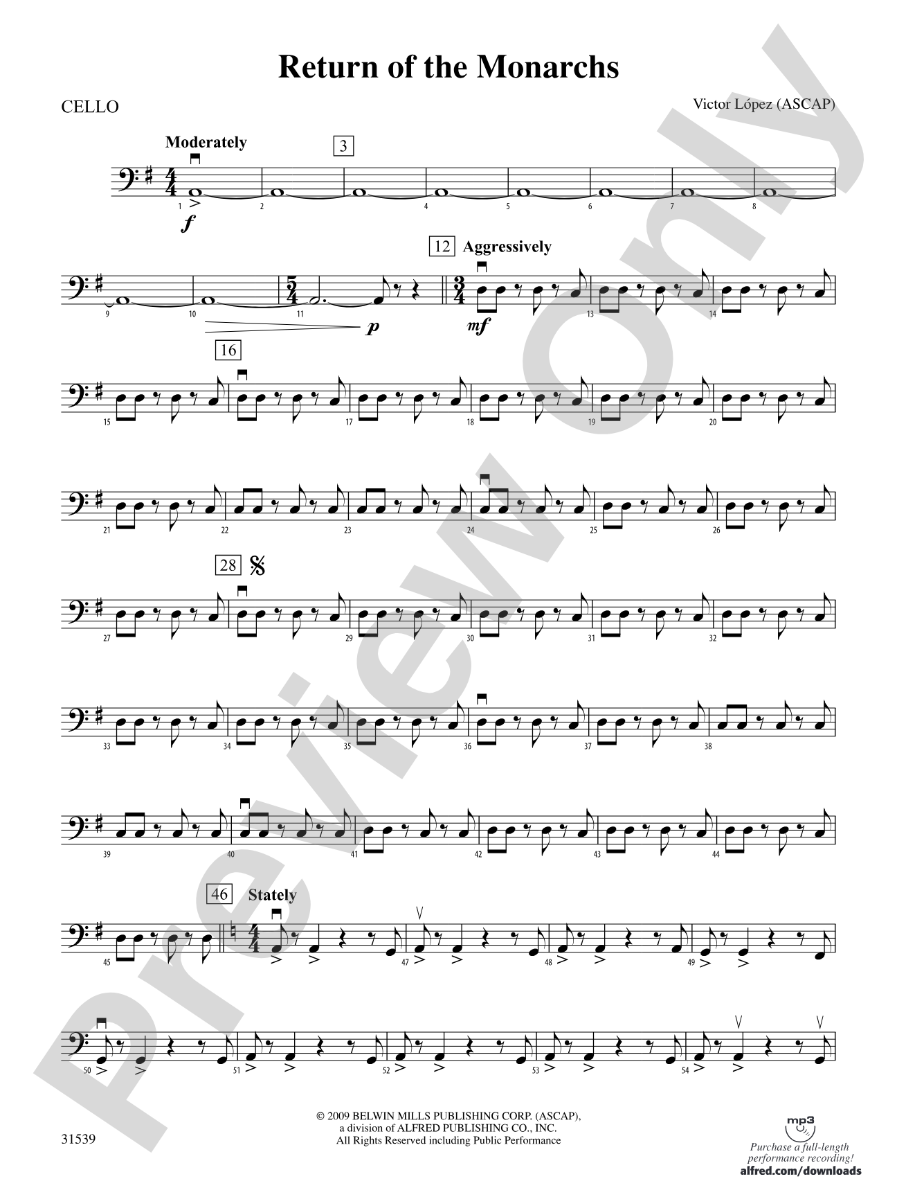Return of the Monarchs: Cello