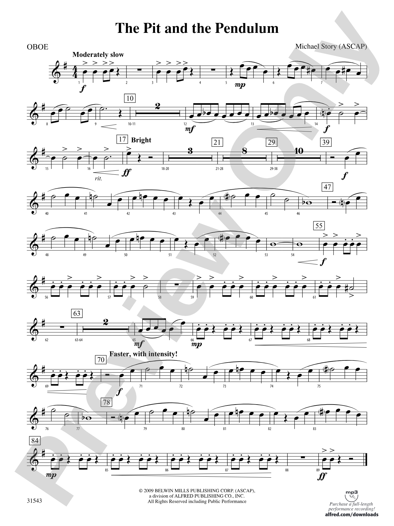 The Pit and the Pendulum: Oboe