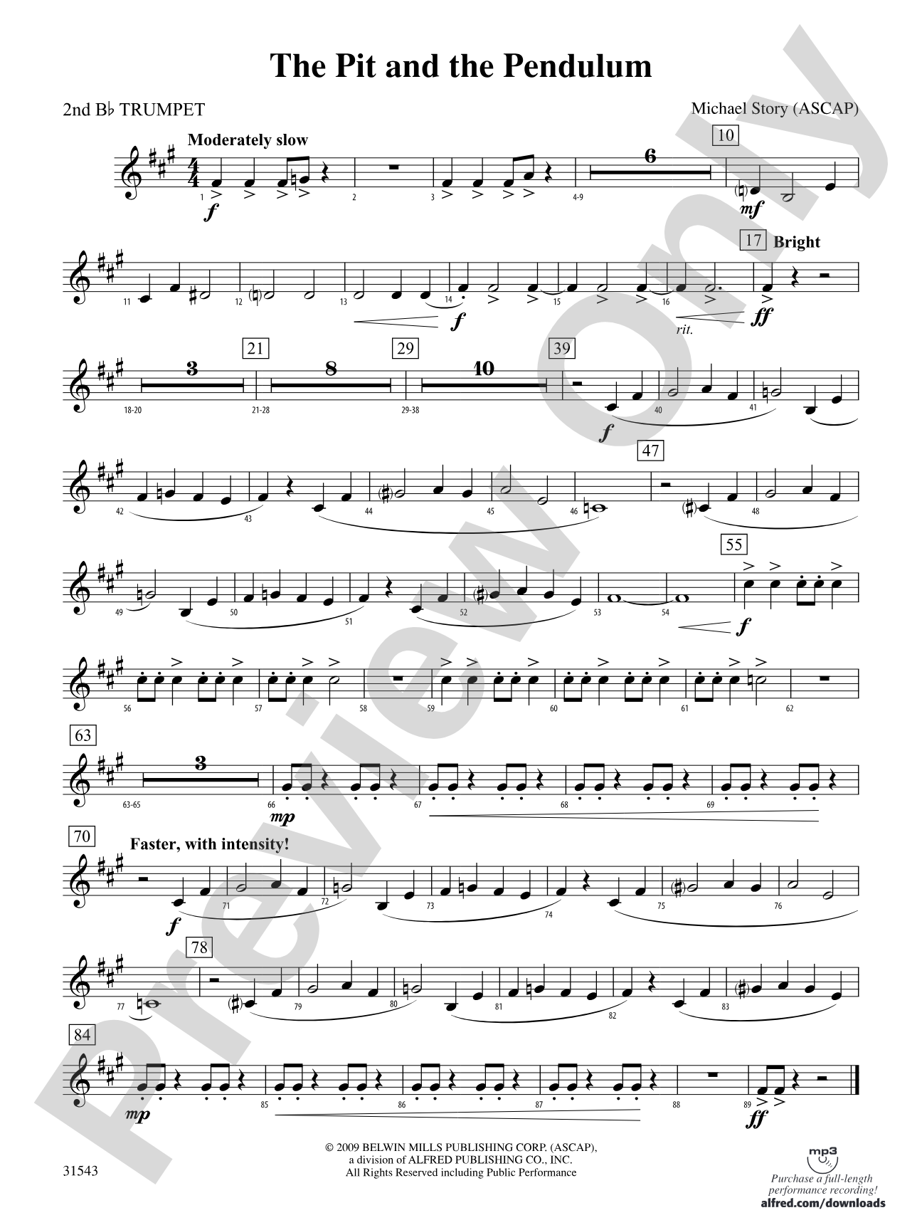 The Pit and the Pendulum: 2nd B-flat Trumpet