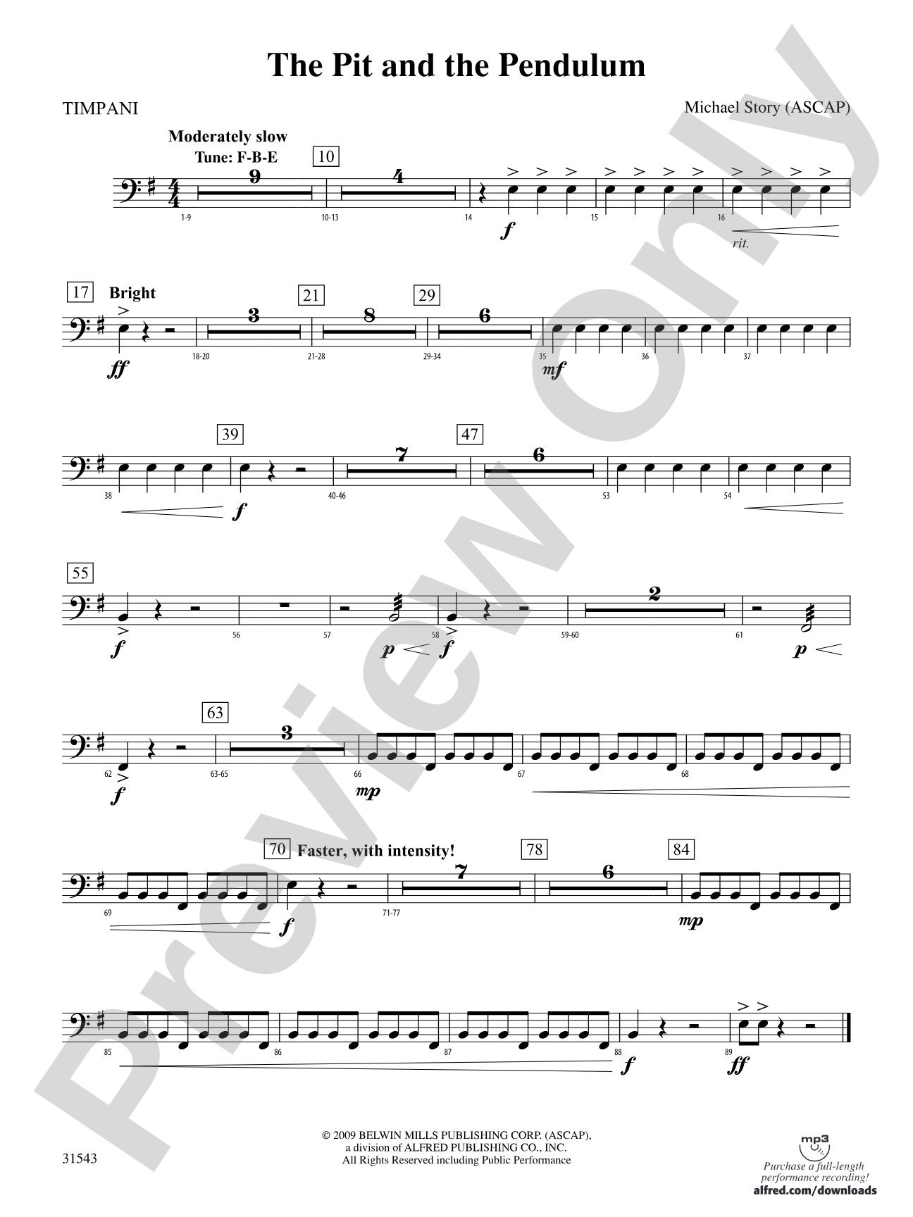 The Pit and the Pendulum: Timpani