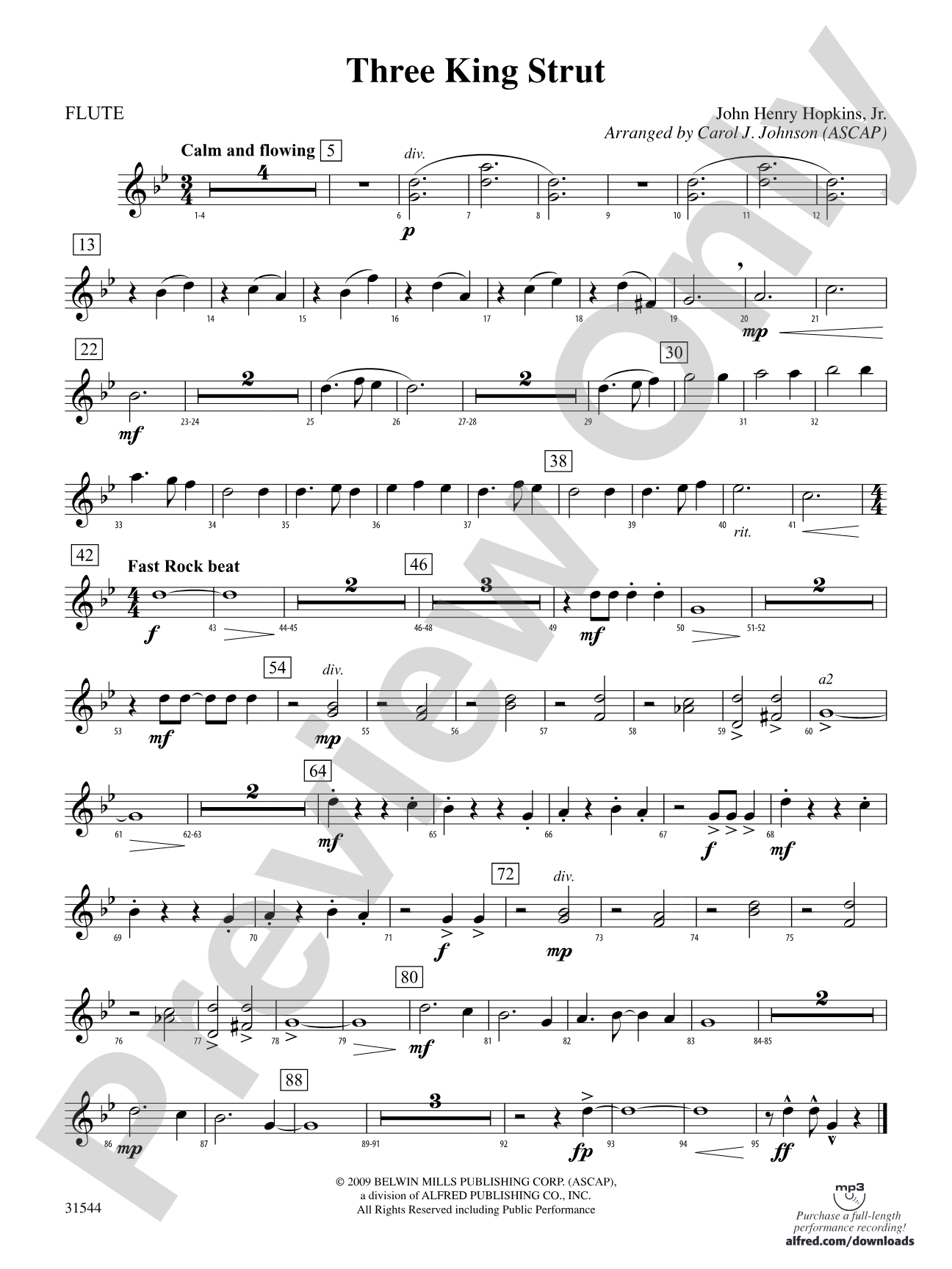 Three King Strut: Flute