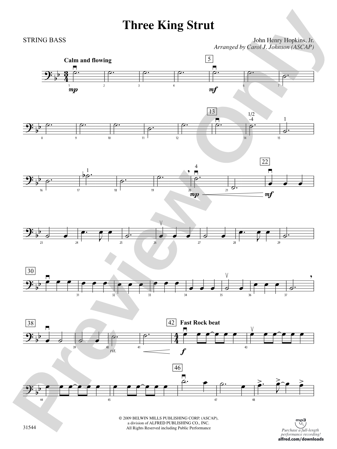 Three King Strut: String Bass