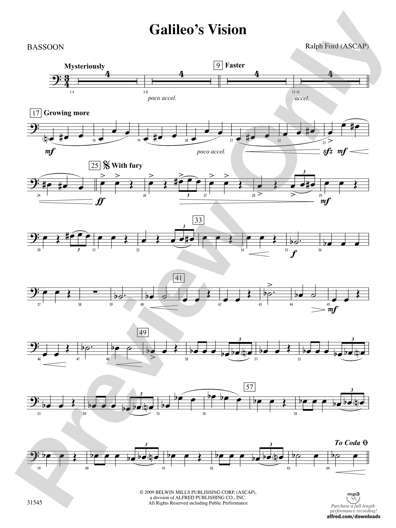 Galileo's Vision: Bassoon
