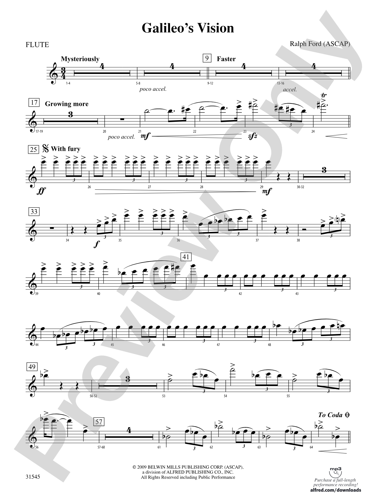 Galileo's Vision: Flute