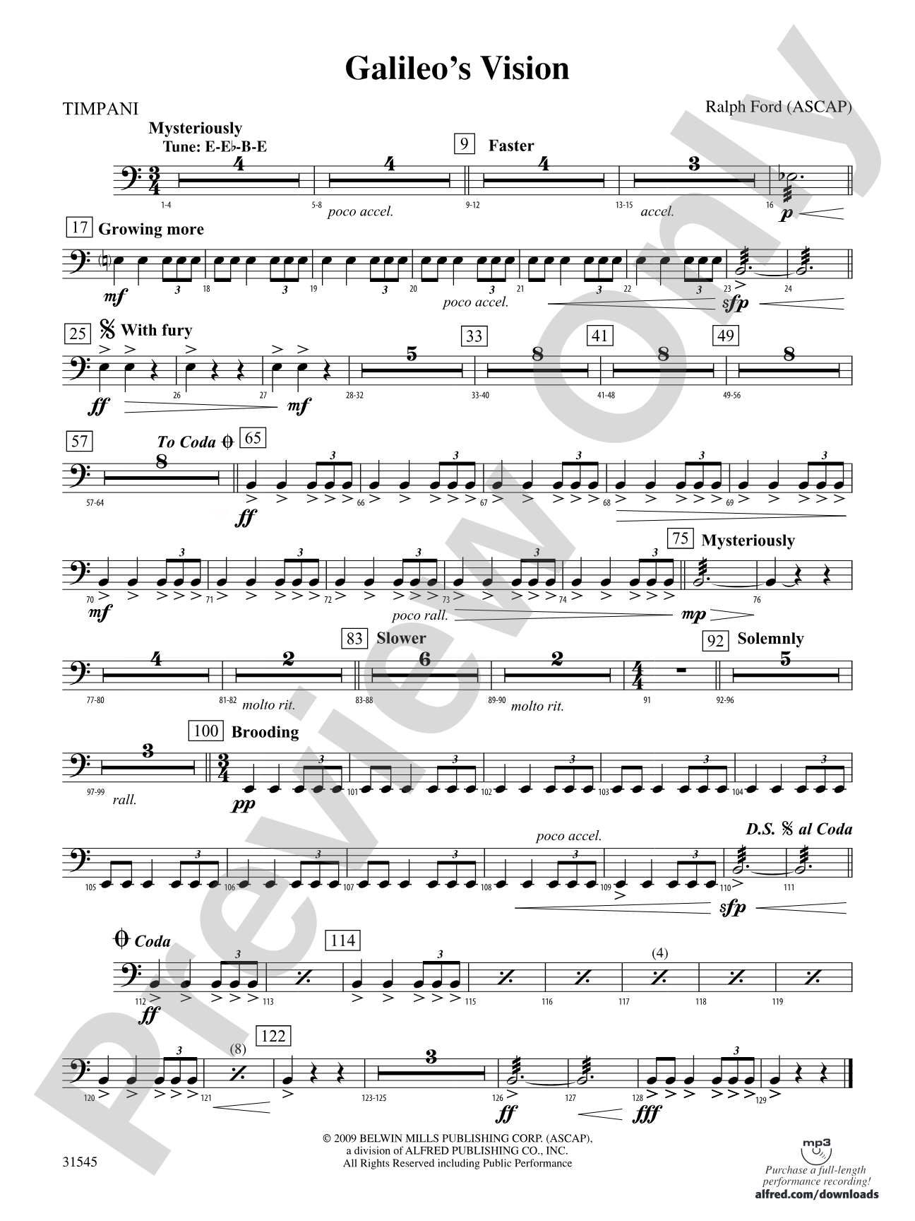Galileo's Vision: Timpani