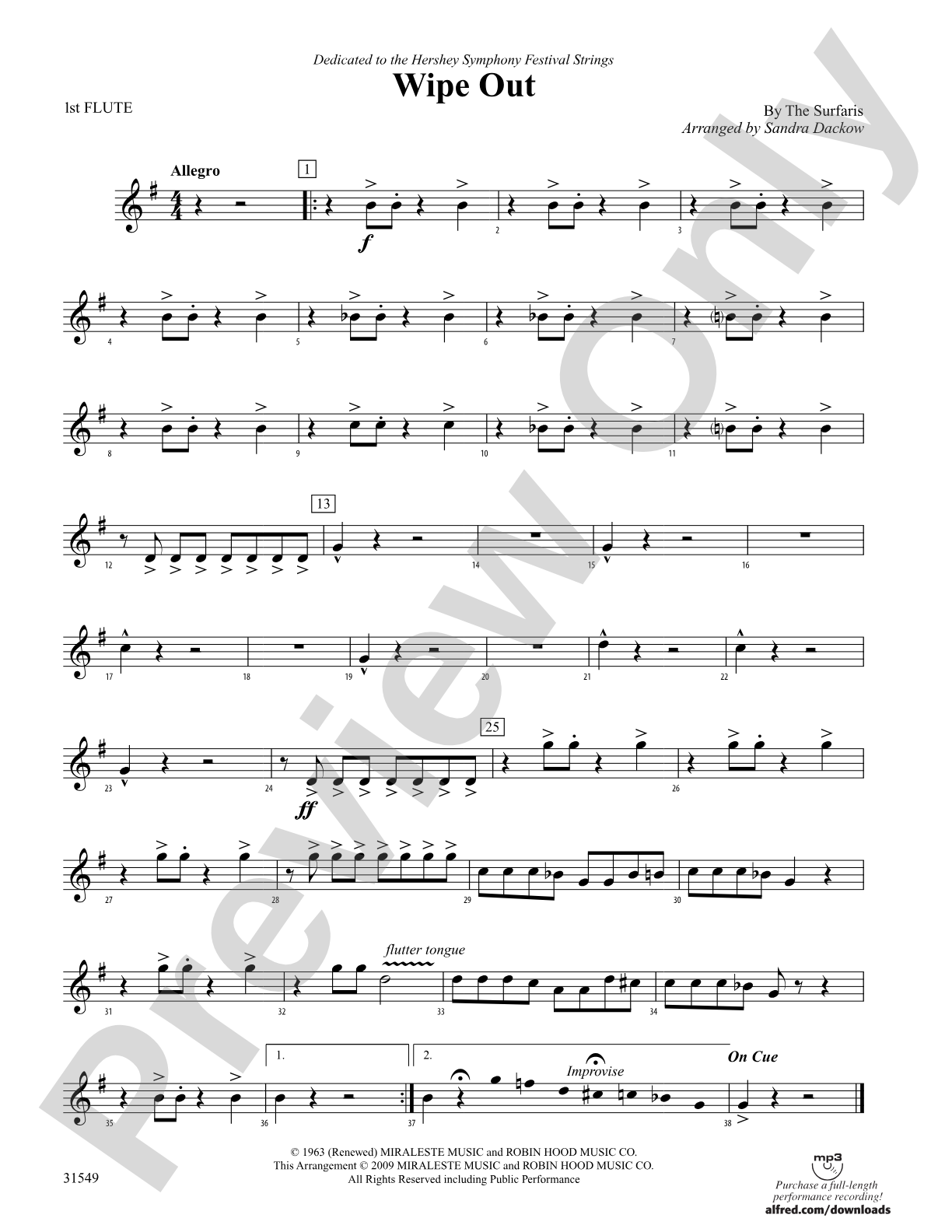 Wipe Out: Flute