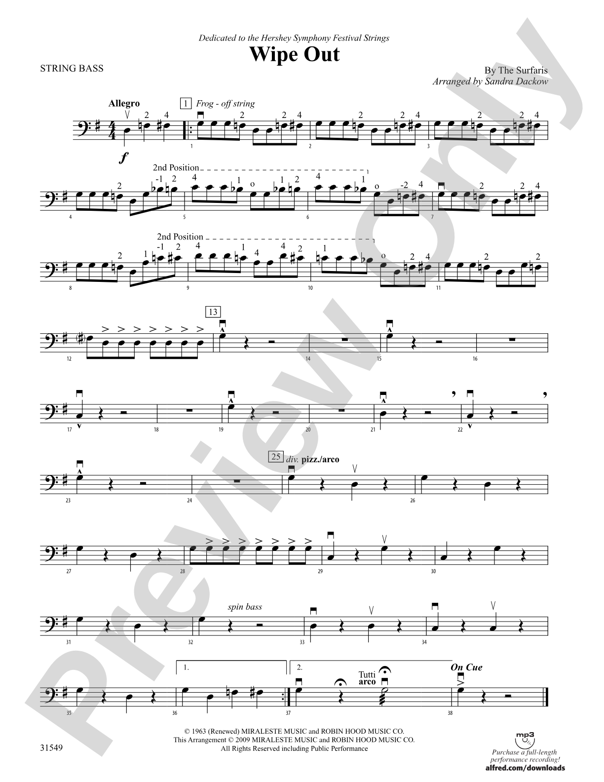 Wipe Out: String Bass