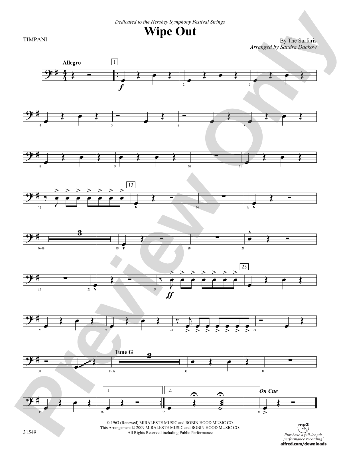 Wipe Out: Timpani