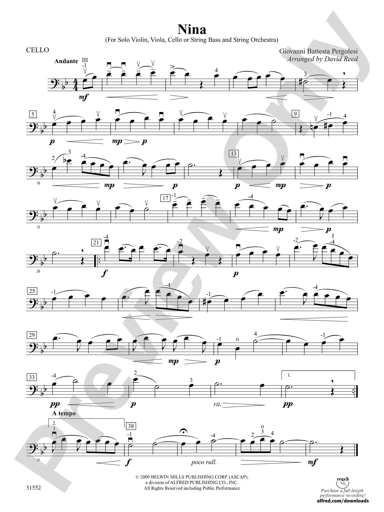 Nina: Cello