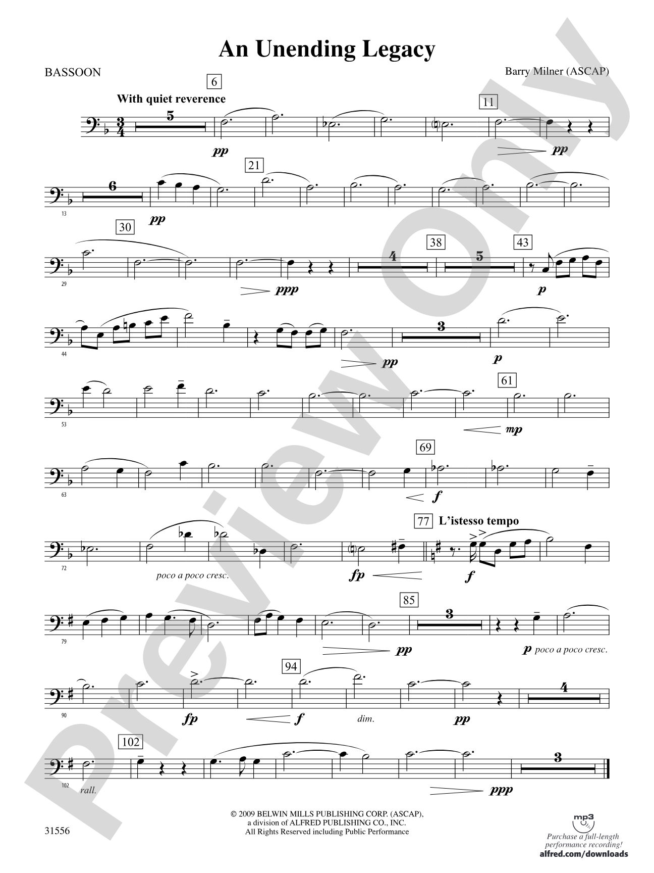 An Unending Legacy: Bassoon