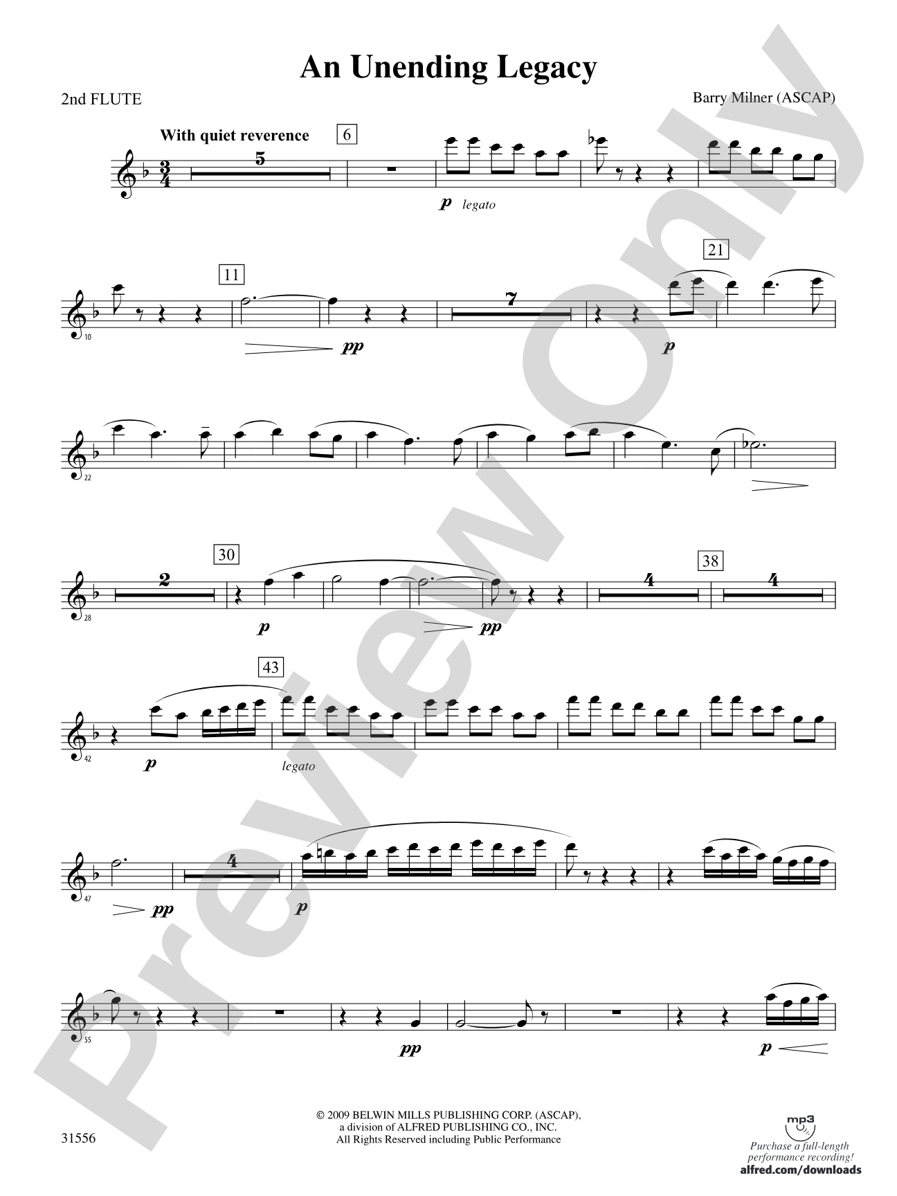 An Unending Legacy: 2nd Flute