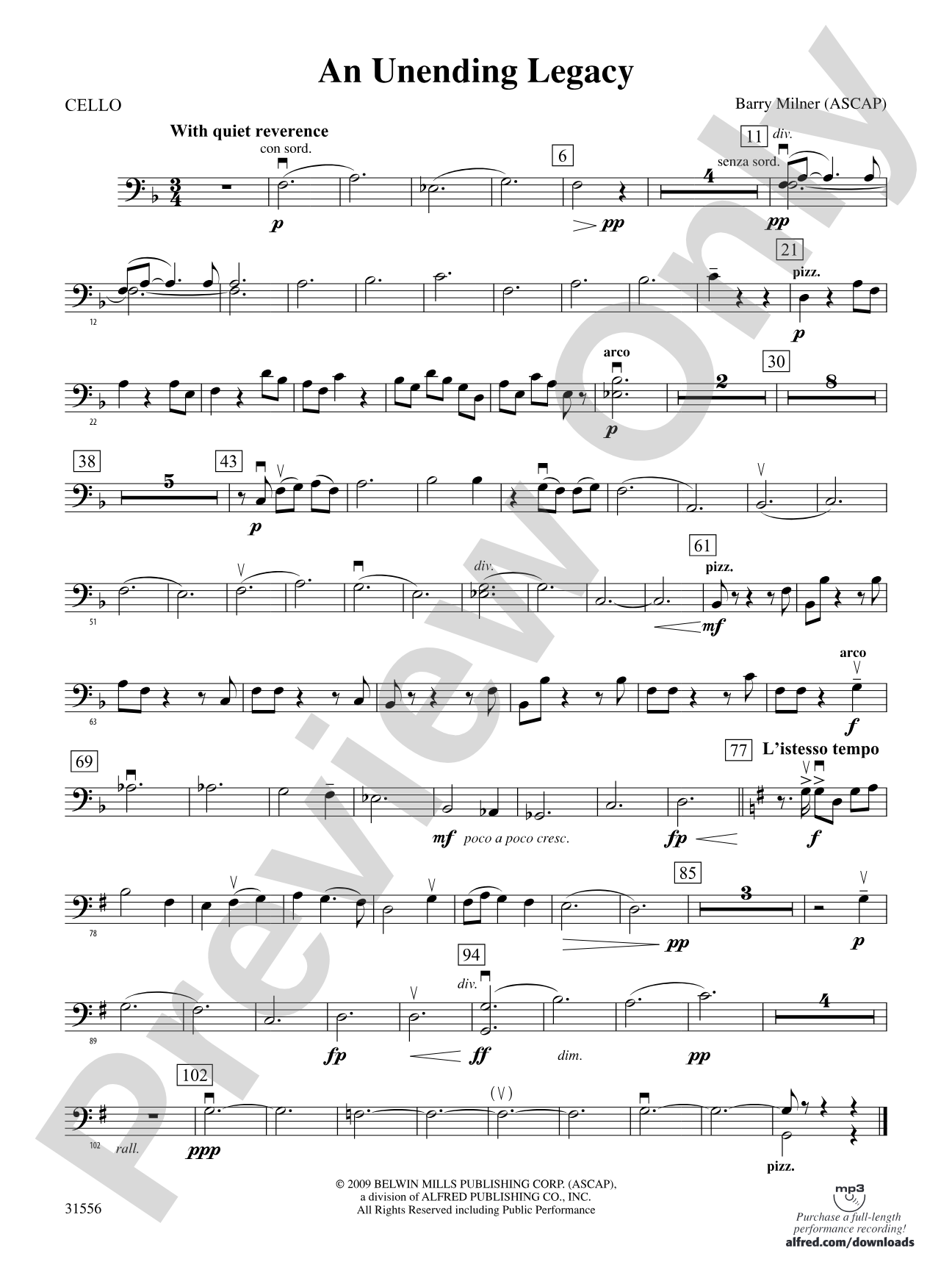 An Unending Legacy: Cello