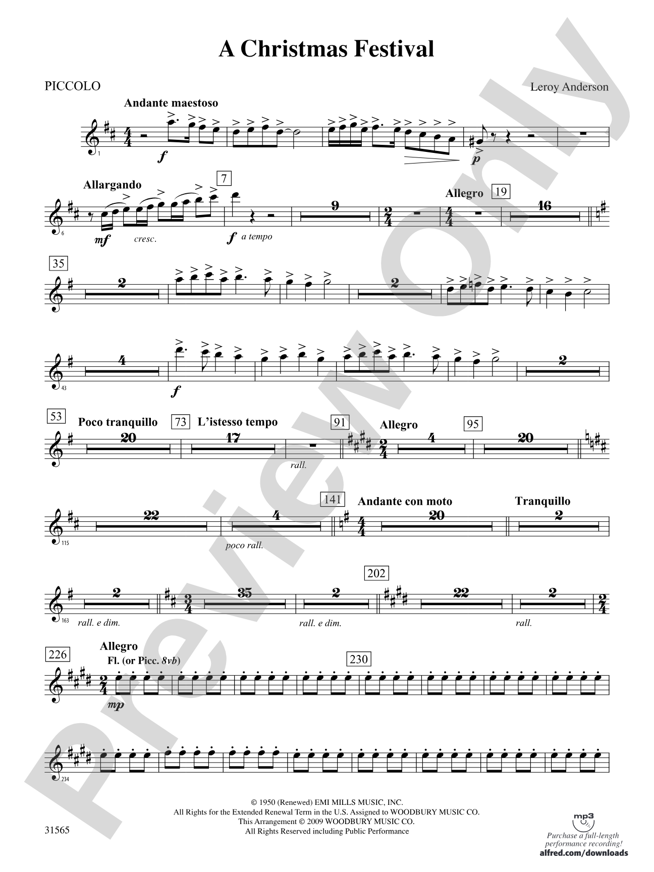 A Christmas Festival: Piccolo