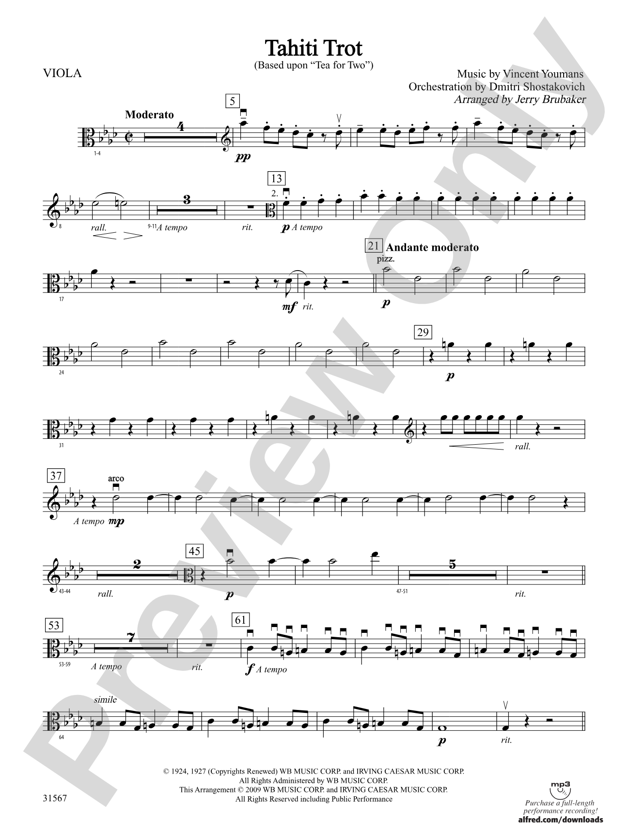 Tahiti Trot: Viola
