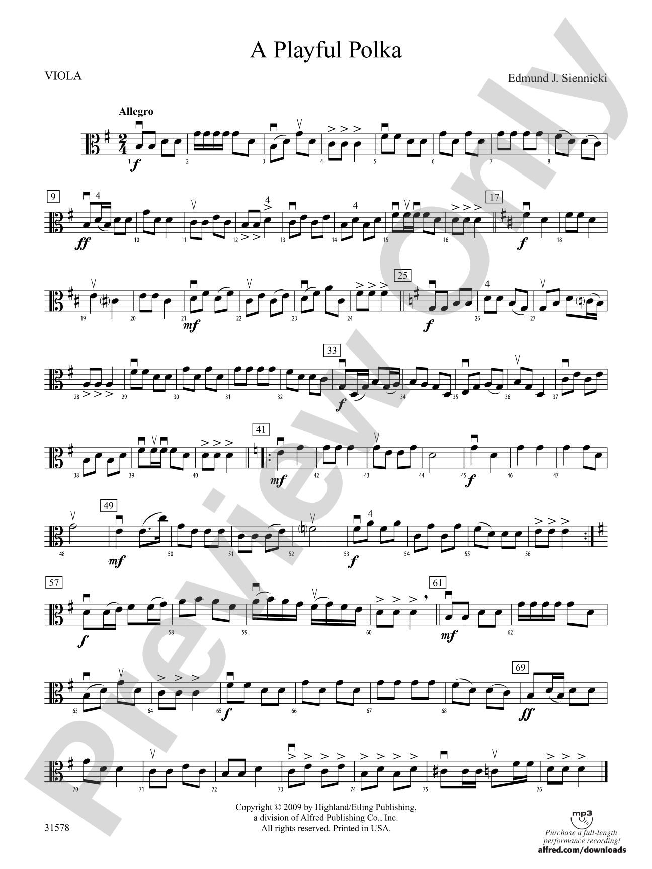 A Playful Polka: Viola