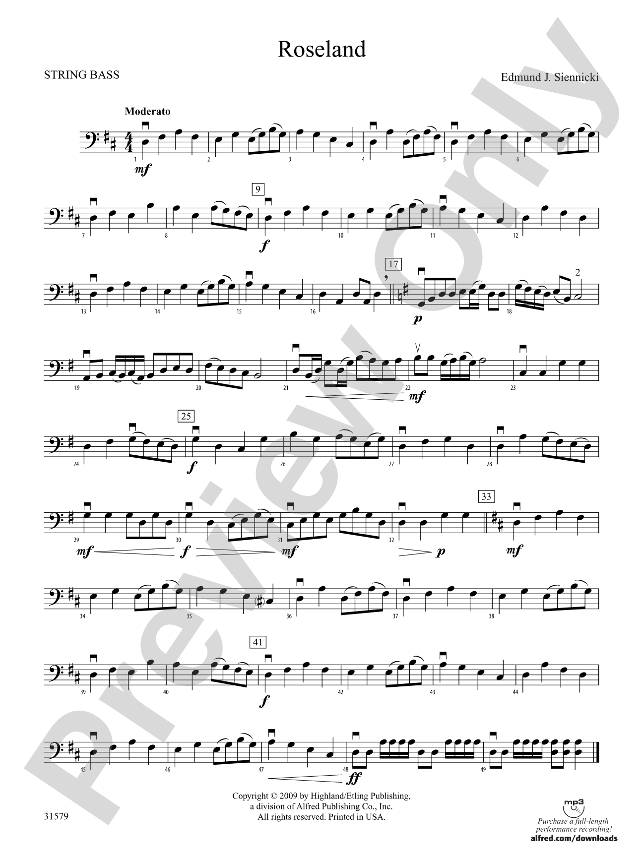 Roseland: String Bass