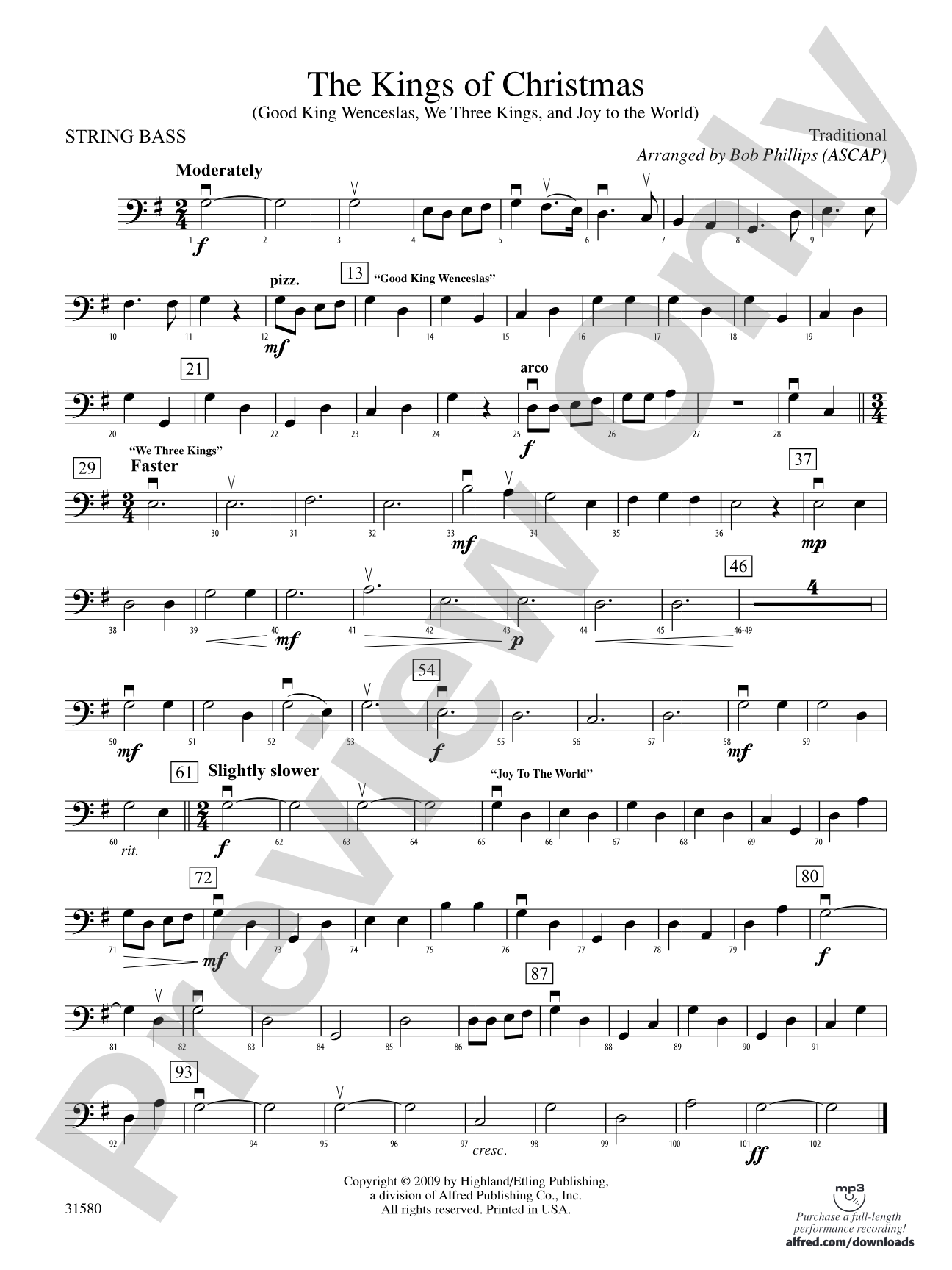 The Kings of Christmas: String Bass