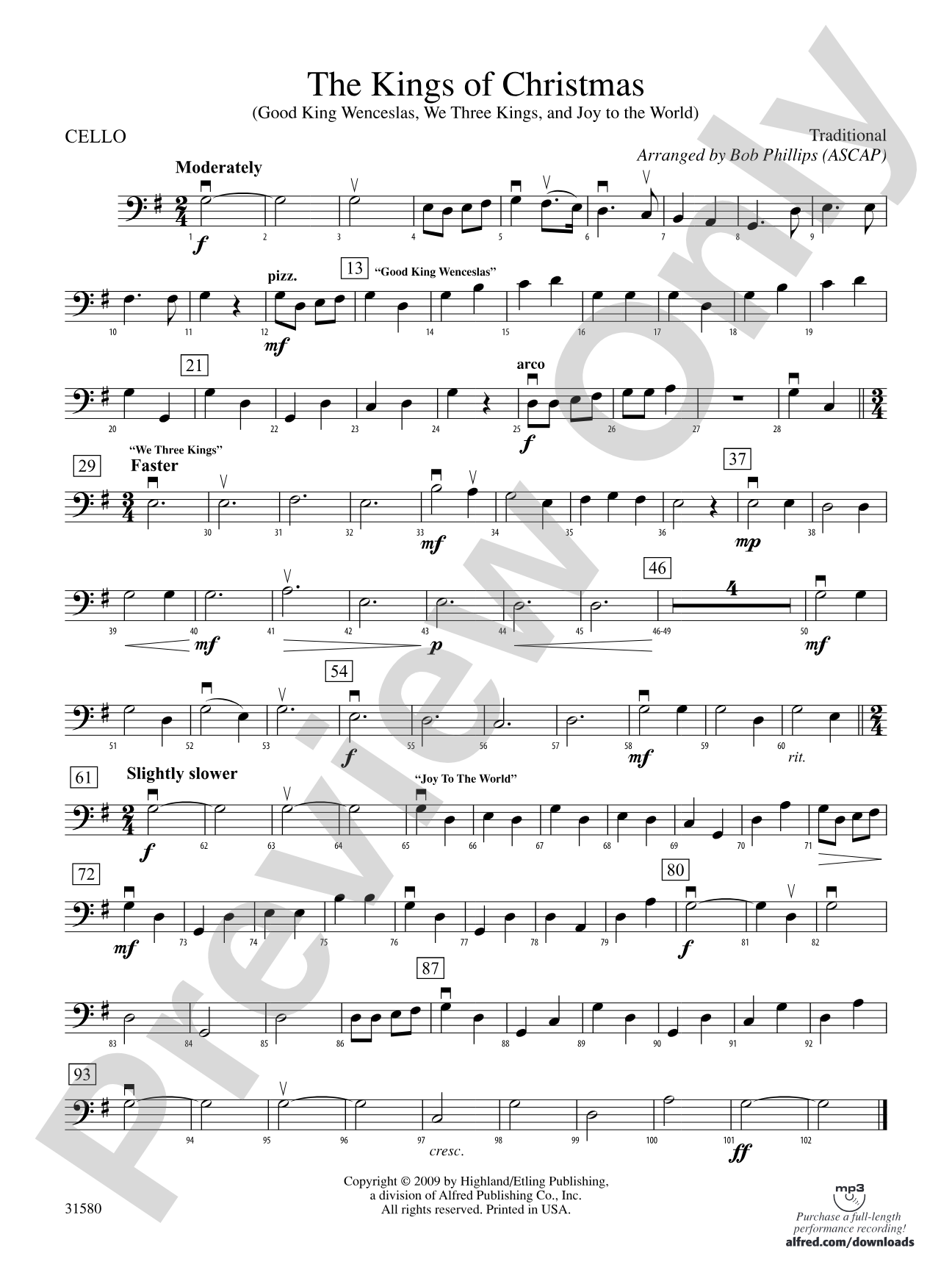 The Kings of Christmas: Cello