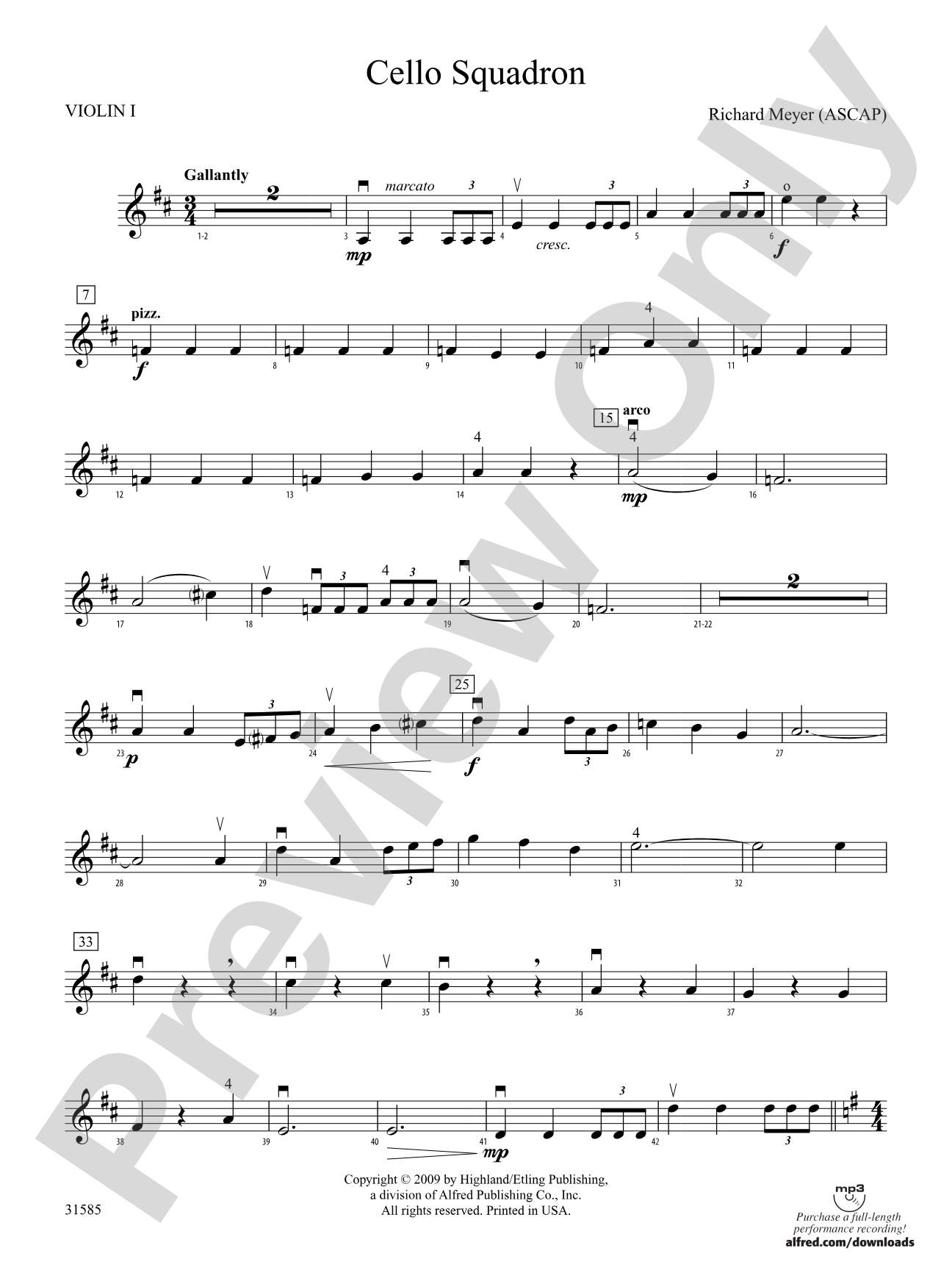 Cello Squadron: 1st Violin