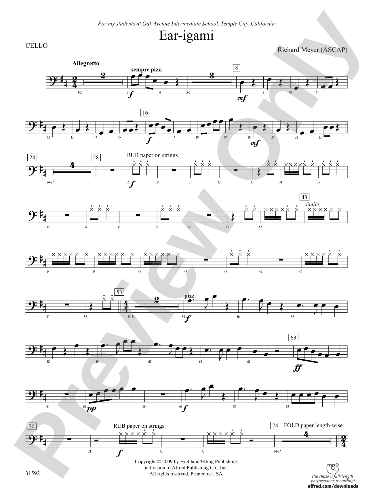 Ear-igami: Cello