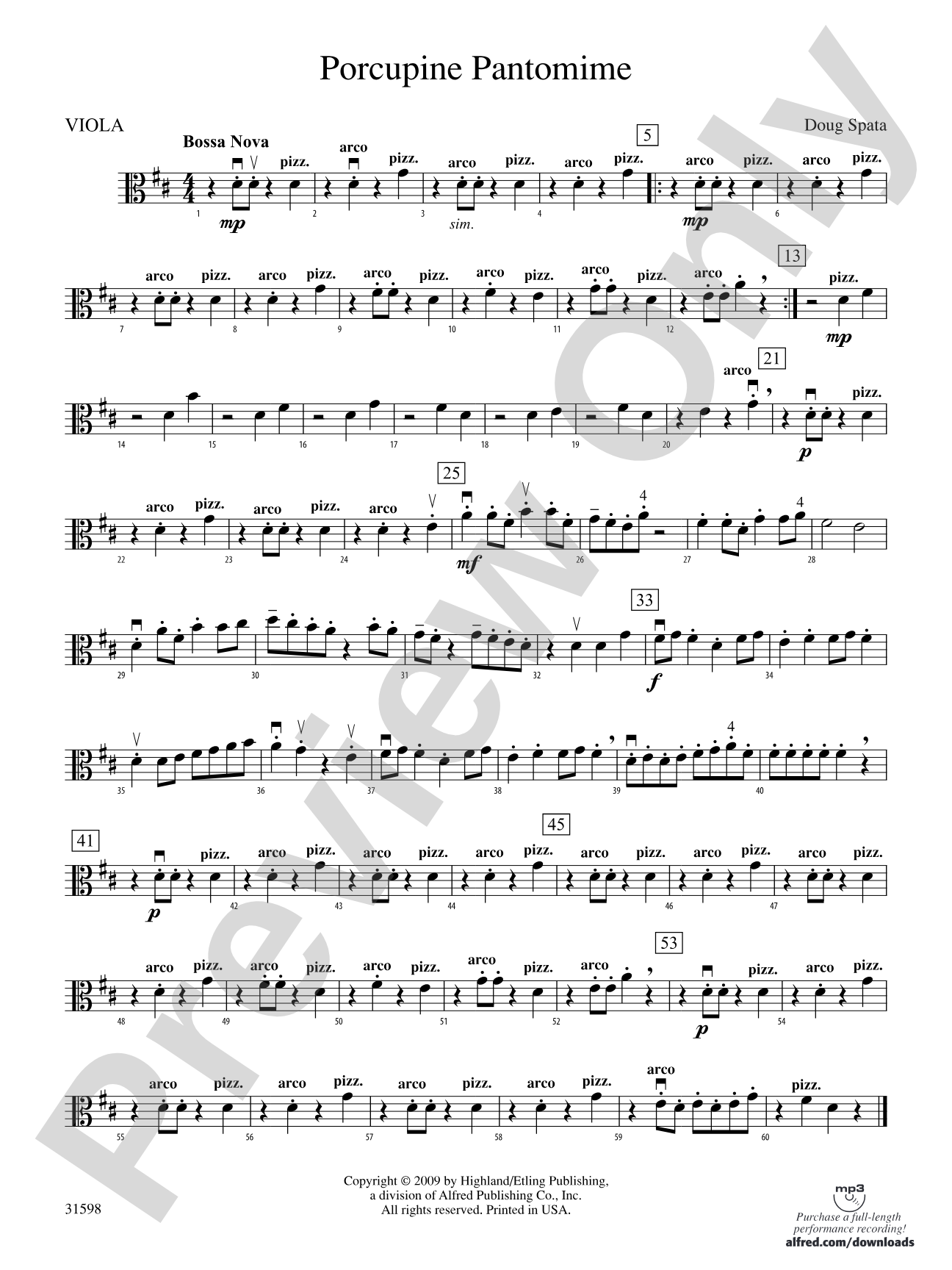 Porcupine Pantomime: Viola