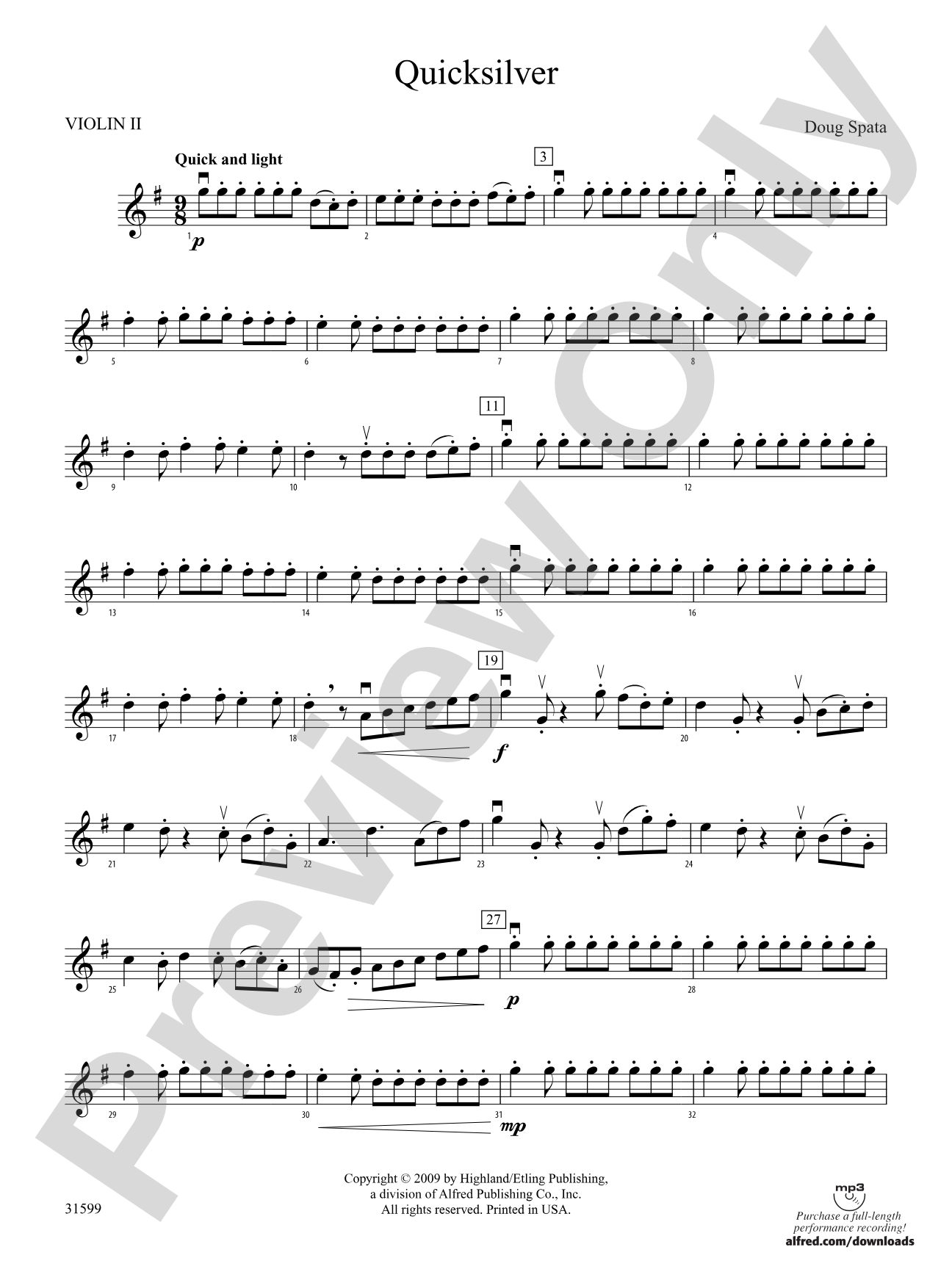 Quicksilver: 2nd Violin