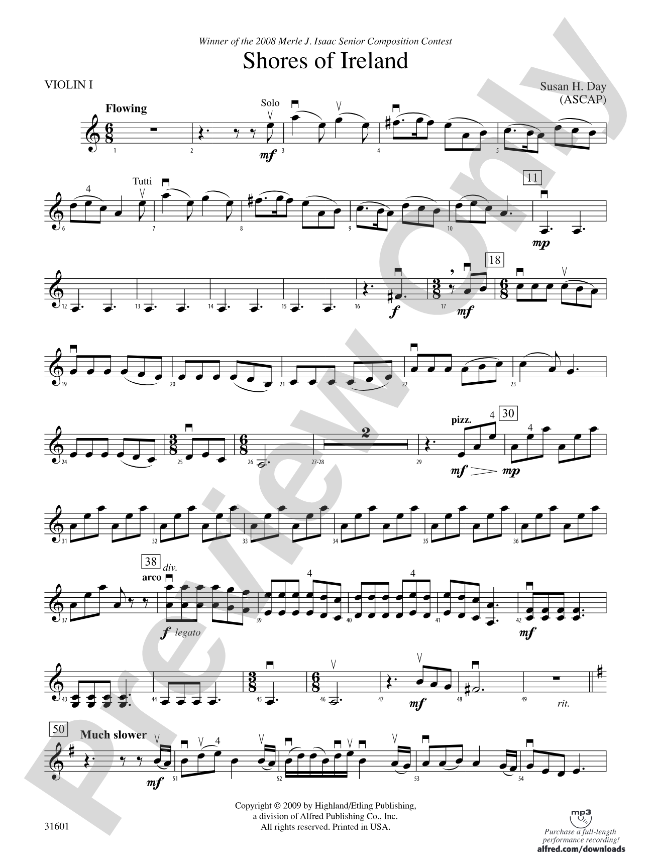 Shores of Ireland: 1st Violin