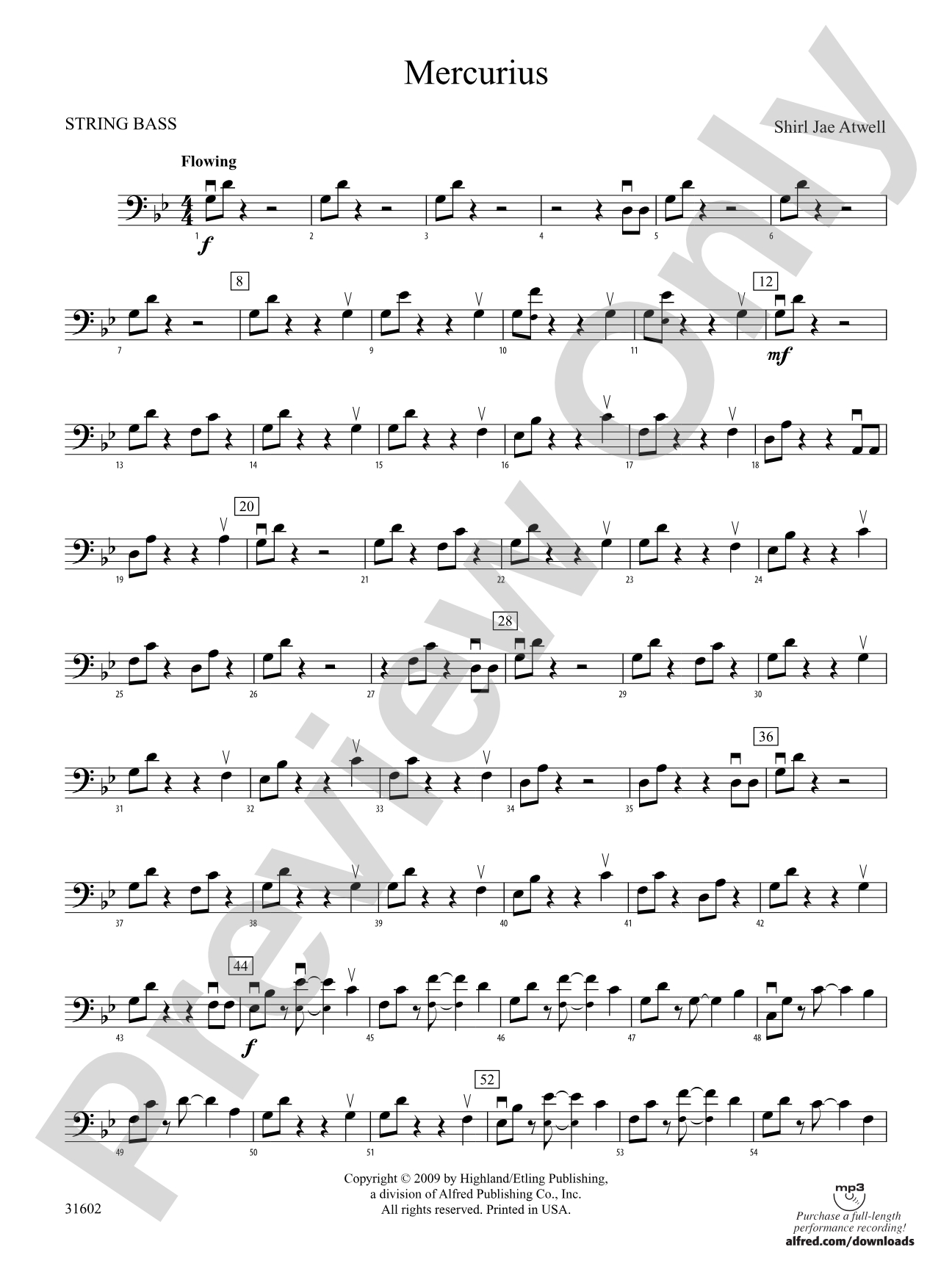 Mercurius: String Bass