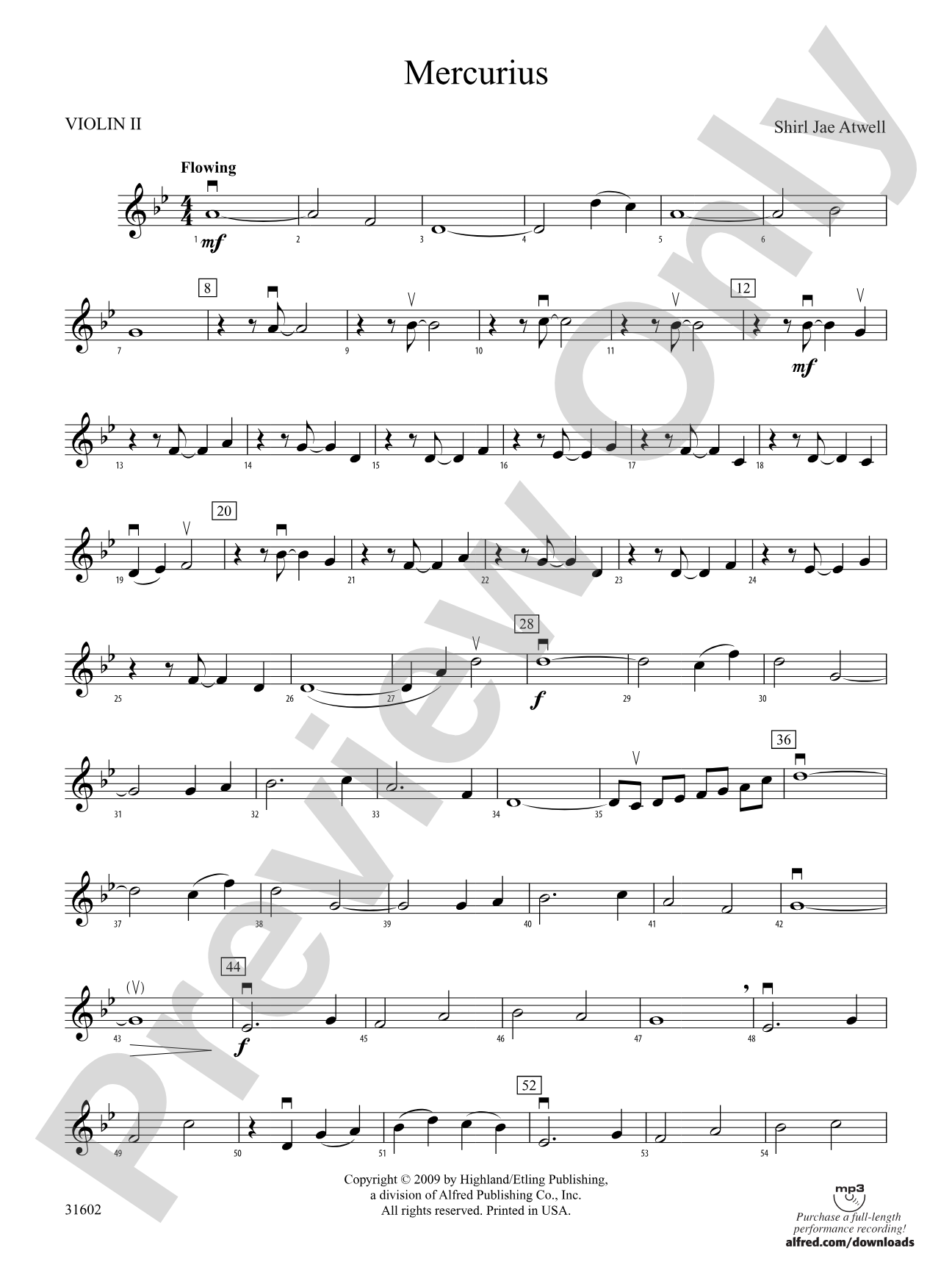 Mercurius: 2nd Violin