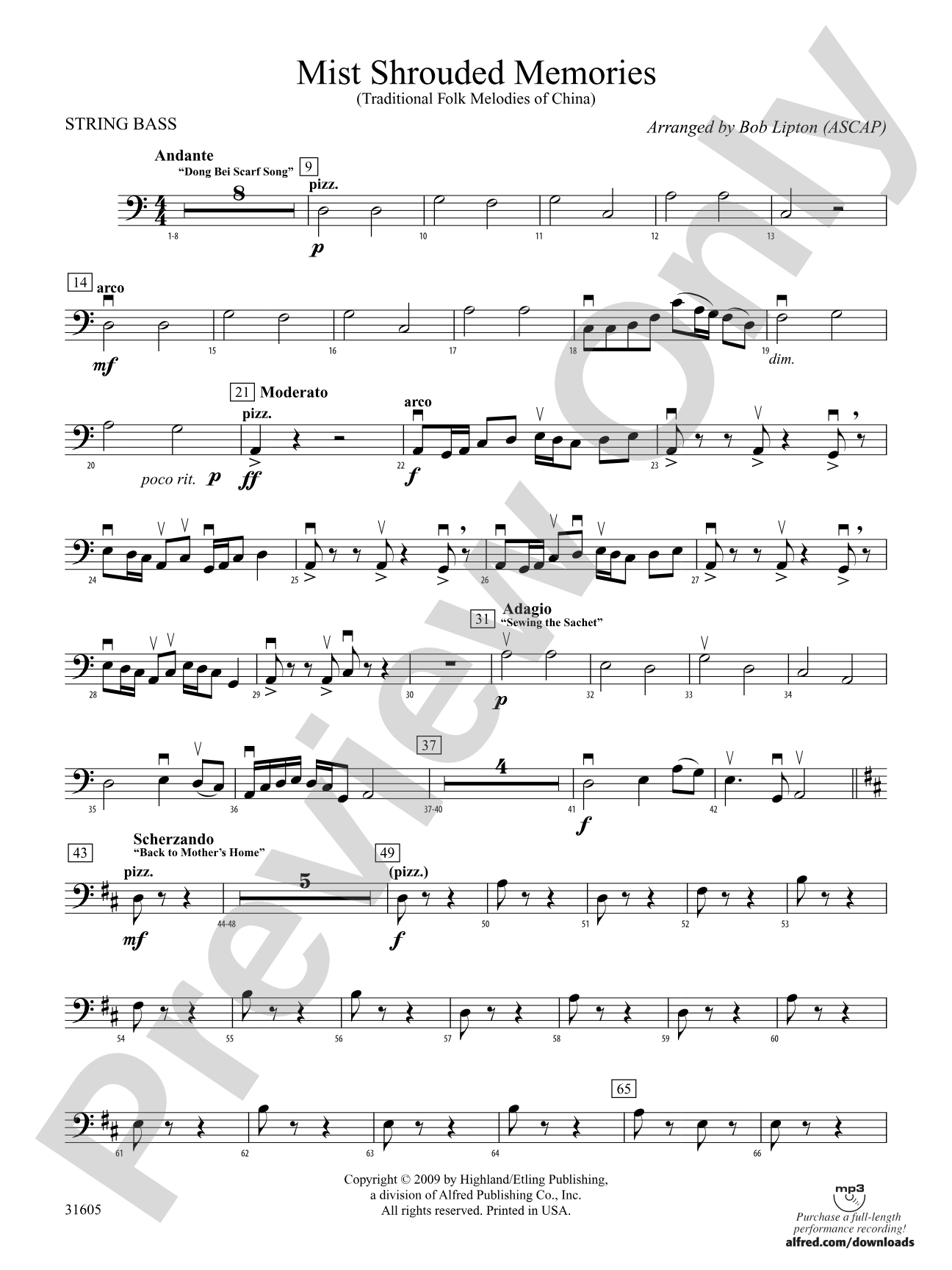 Mist Shrouded Memories: String Bass