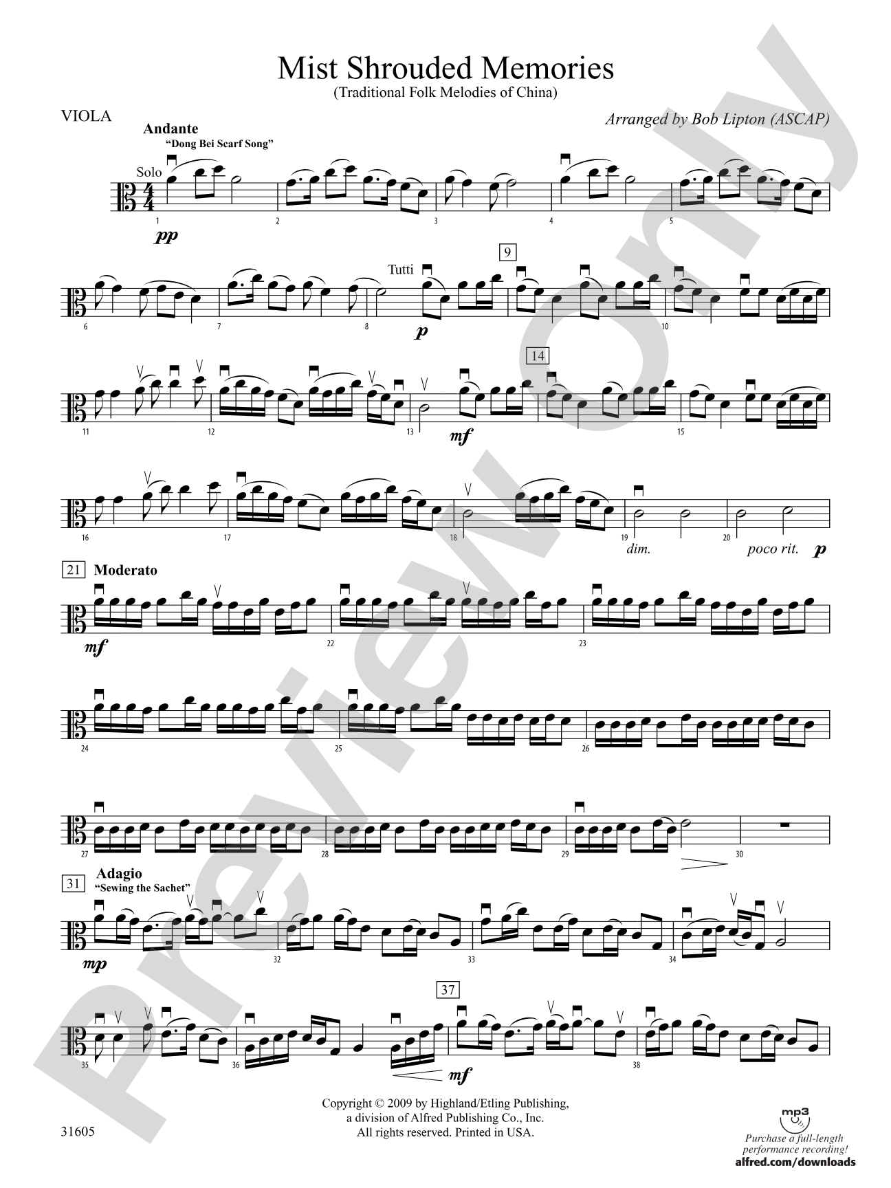 Mist Shrouded Memories: Viola
