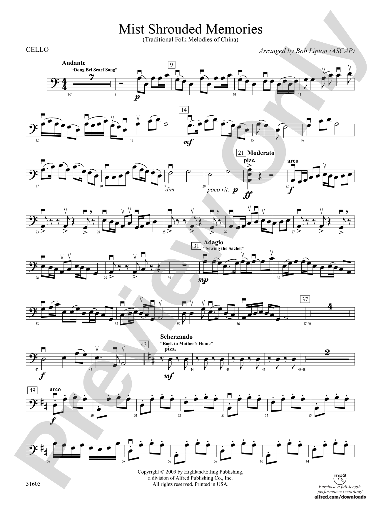 Mist Shrouded Memories: Cello