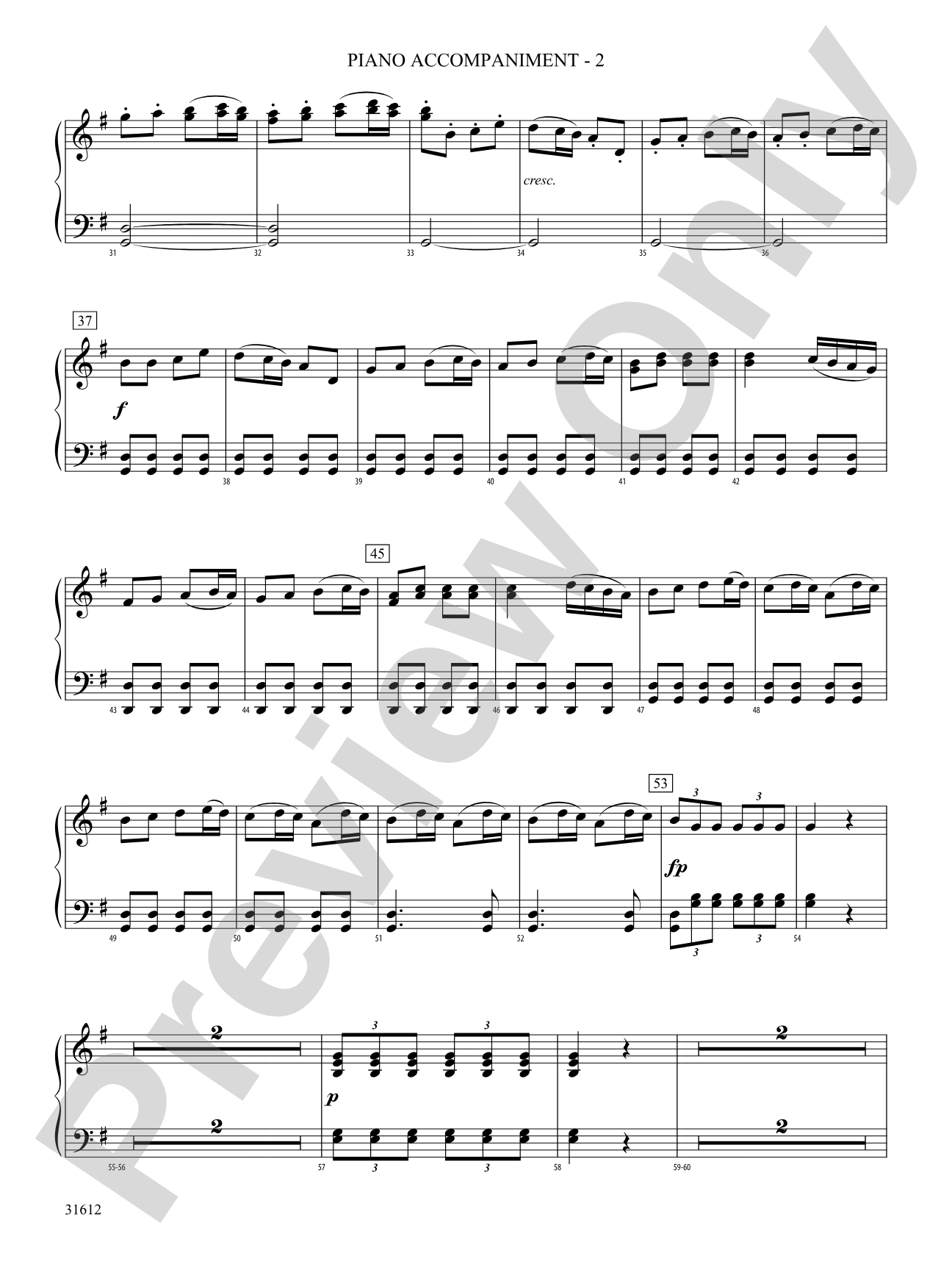 Pastoral Symphony (First Movement): Piano Accompaniment