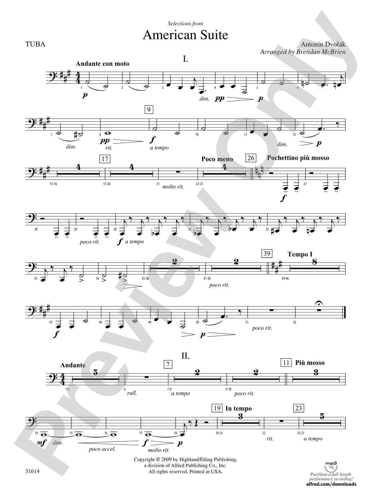 Selections from American Suite: Tuba
