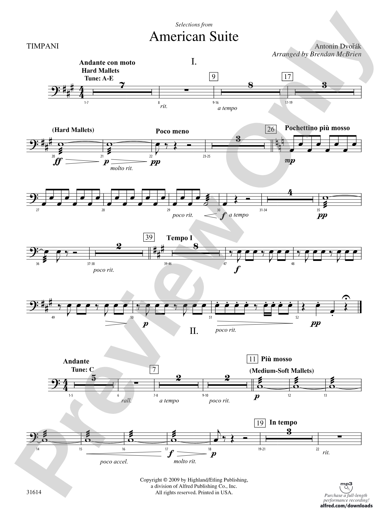 Selections from American Suite: Timpani