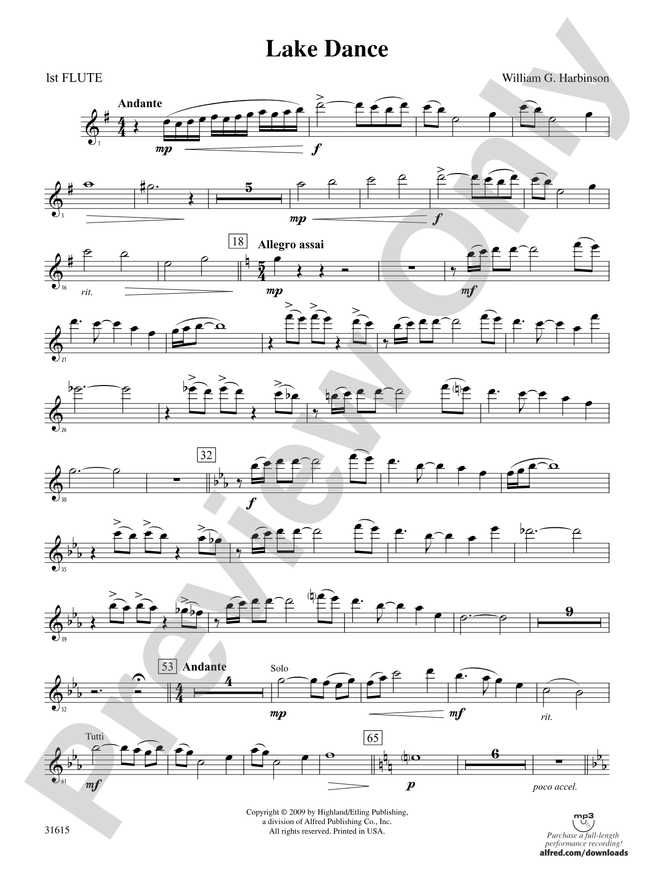Lake Dance: Flute