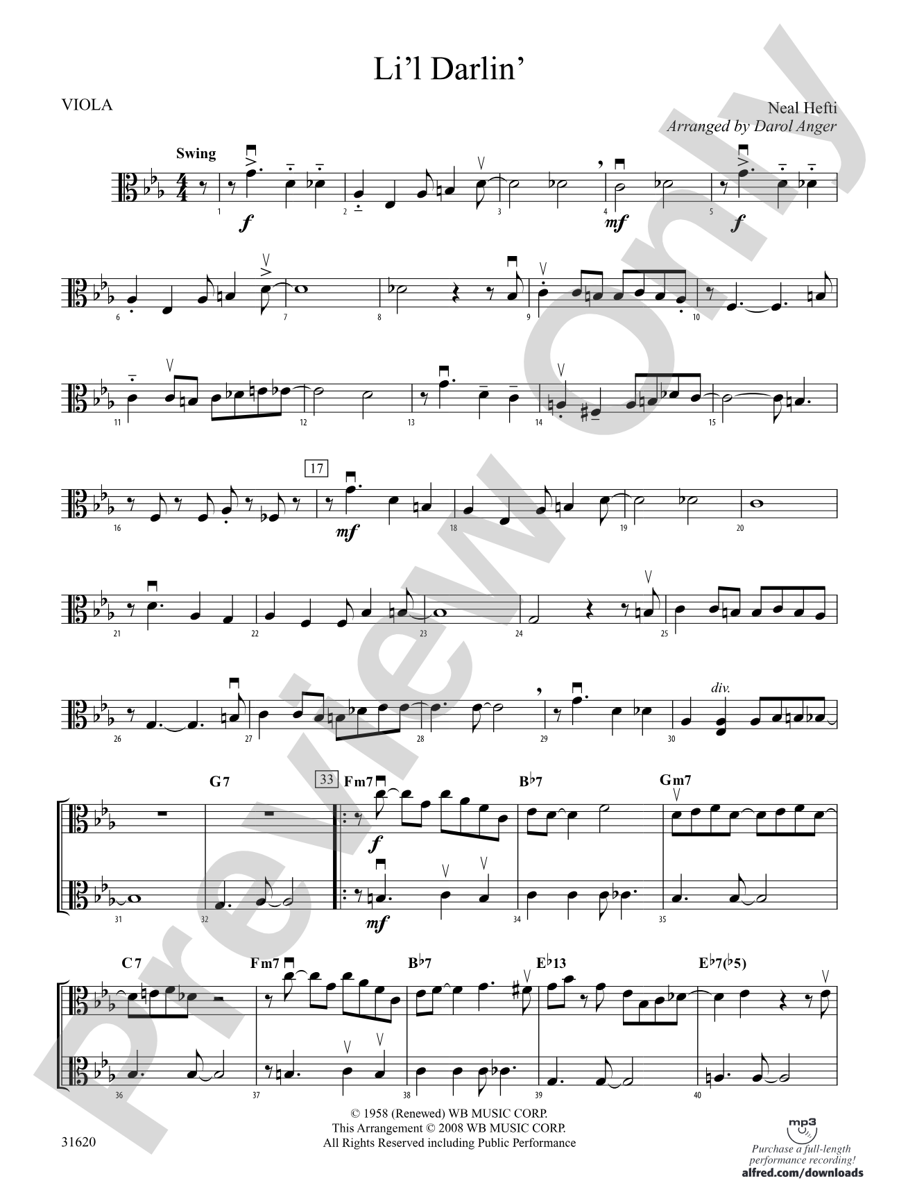 Li'l Darlin': Viola