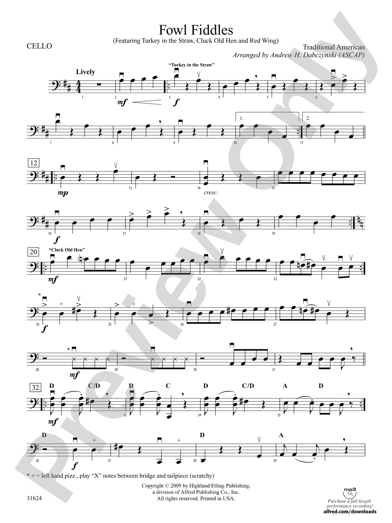 Fowl Fiddles: Cello