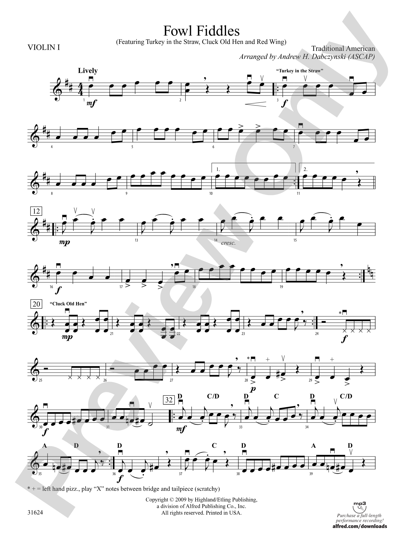 Fowl Fiddles: 1st Violin