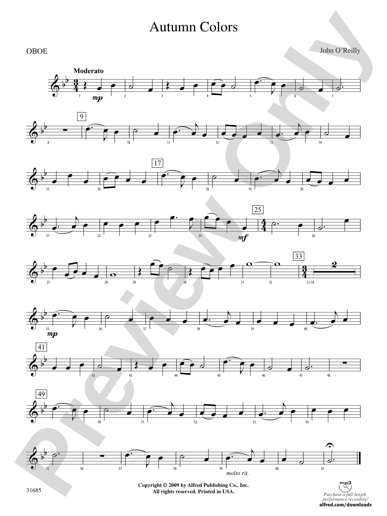 Autumn Colors: Oboe