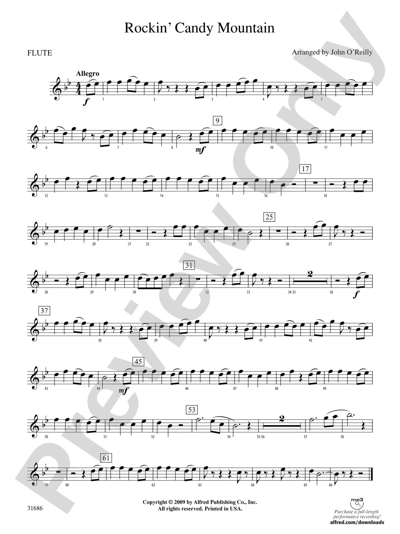 Rockin' Candy Mountain: Flute
